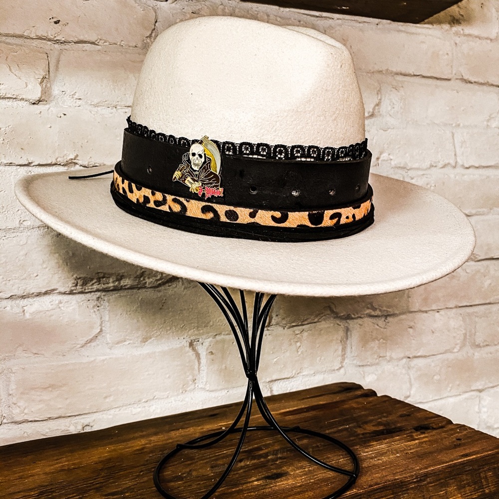 Vintage leopard western cowboy rock’n roll hat